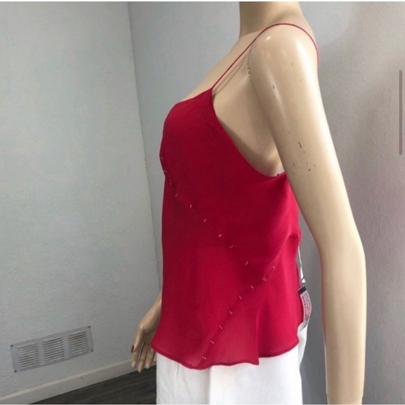 MAX STUDIO spaghetti strap V-neck top - Picture 7 of 16